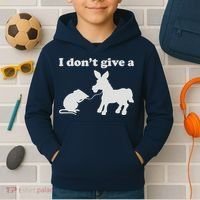 I Don't Give A Rats Ass Kids Hoodie thumb 2