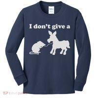 I Don't Give A Rats Ass Kids Long Sleeve Shirt thumb 0