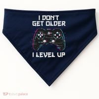 I Don't Get Older I Level Up Gamer Birthday USA-Made Doggie Bandana thumb 0