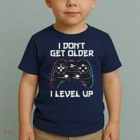 I Don't Get Older I Level Up Gamer Birthday Toddler T-Shirt thumb 2
