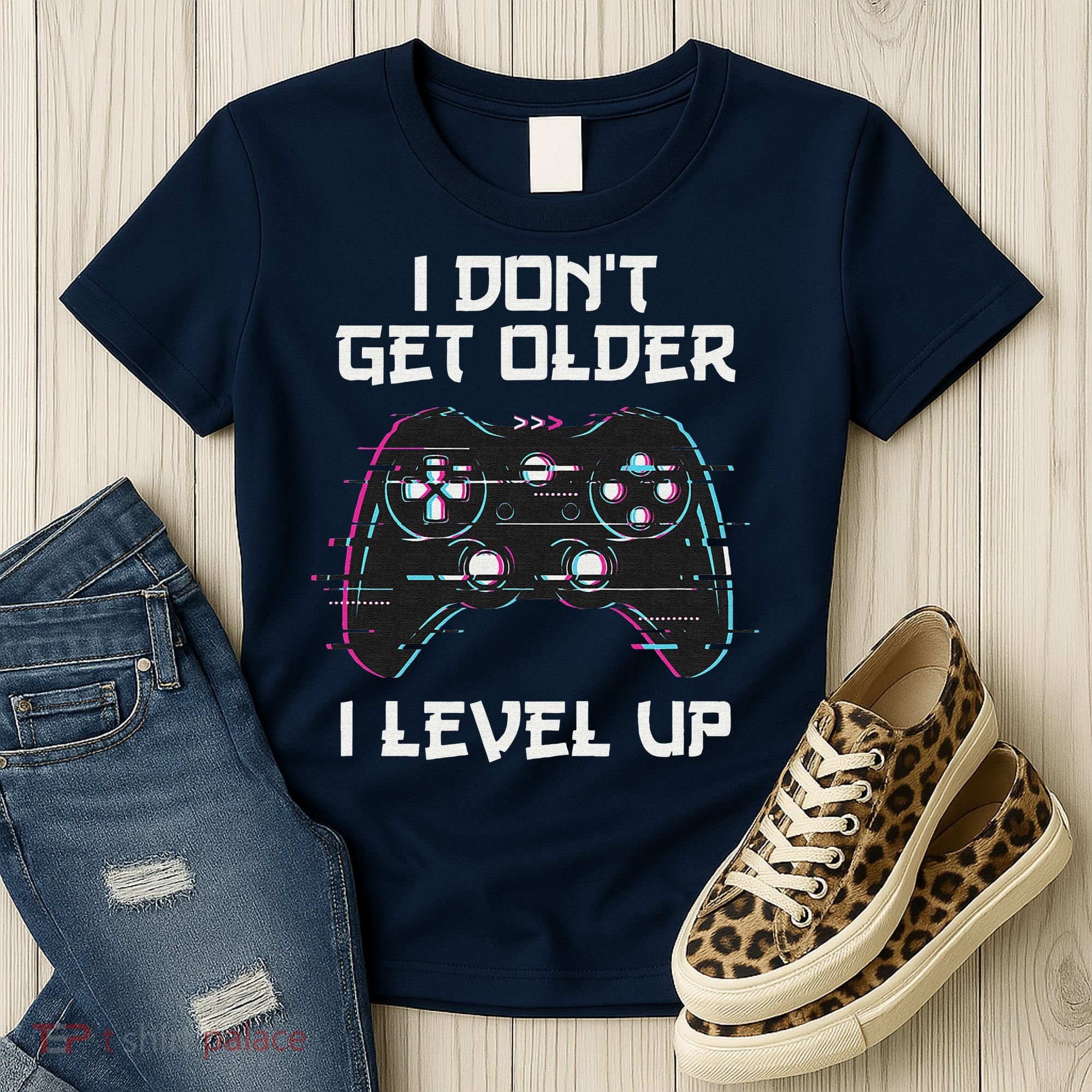 I Don't Get Older I Level Up Gamer Birthday Women's T-Shirt