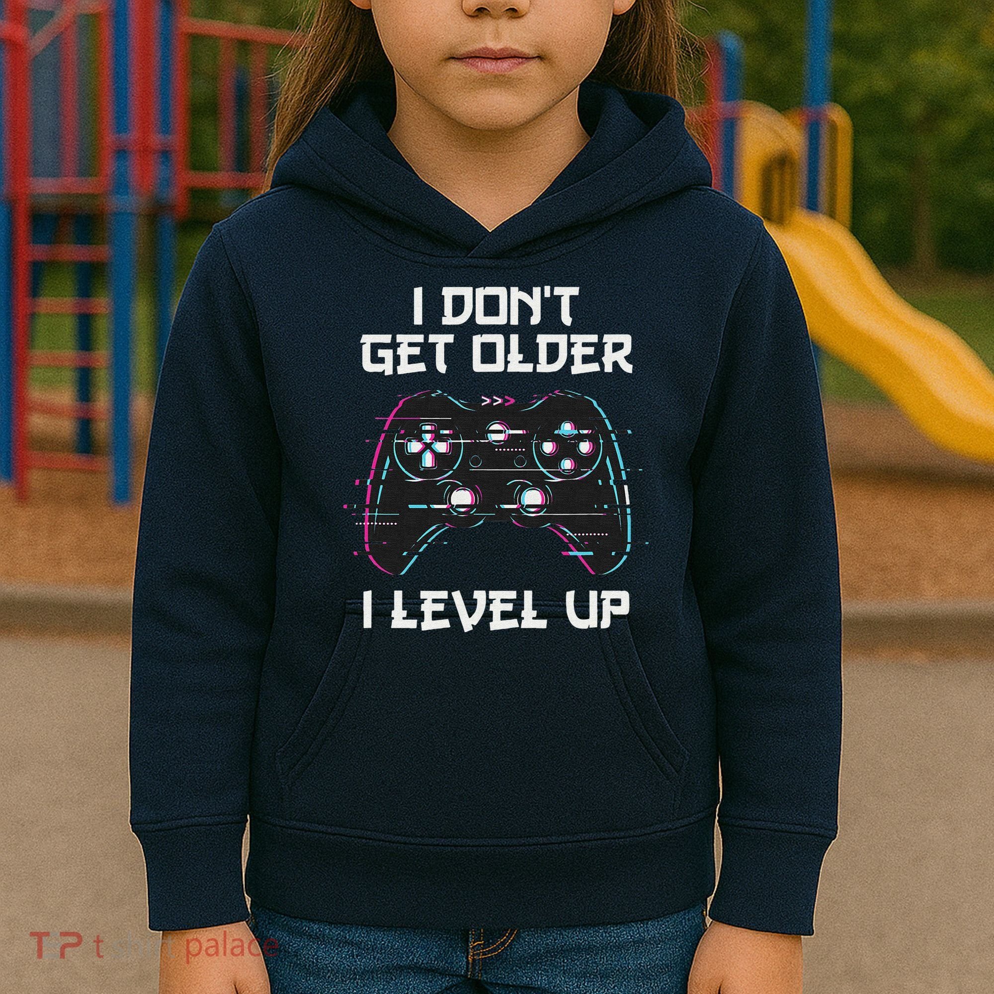 I Don't Get Older I Level Up Gamer Birthday Kids Hoodie