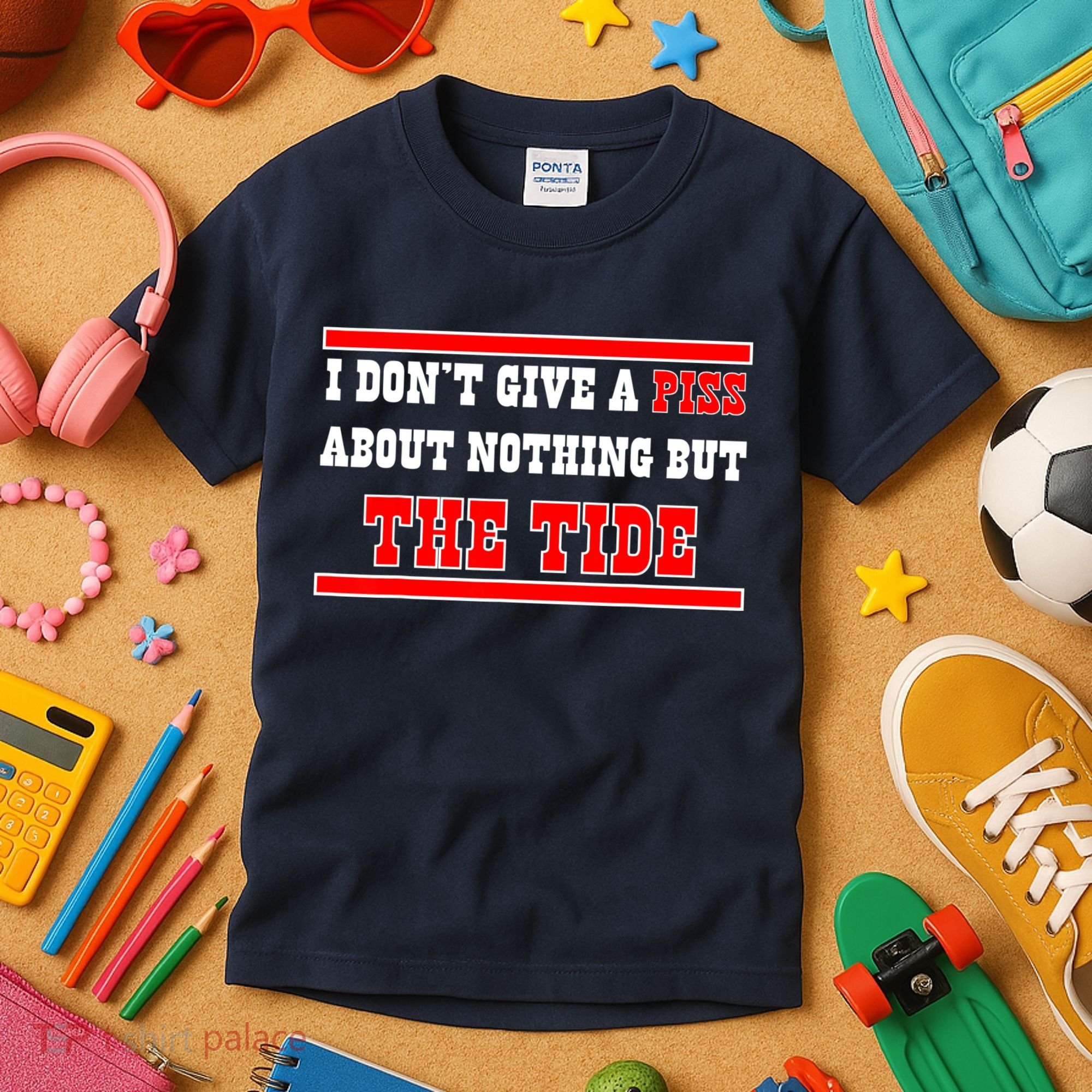 I Don’t Give A Piss About Nothing But The Tide Kids T-Shirt