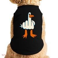 I DonT Give A Duck Middle Finger Funny Offensive Rude Doggie Tank thumb 0