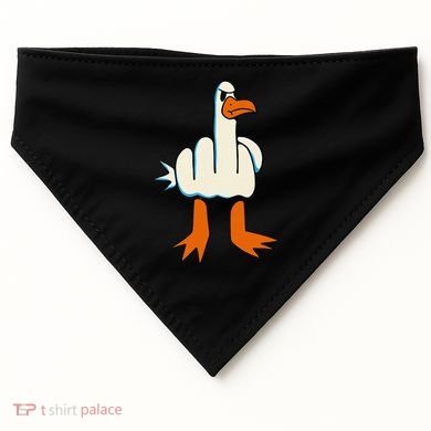 I DonT Give A Duck Middle Finger Funny Offensive Rude USA-Made Doggie Bandana