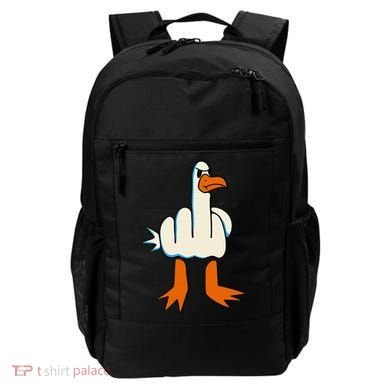 I DonT Give A Duck Middle Finger Funny Offensive Rude Backpack
