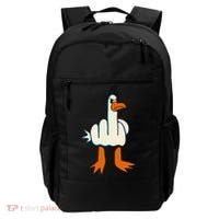 I DonT Give A Duck Middle Finger Funny Offensive Rude Backpack thumb 0