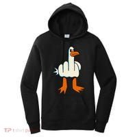 I DonT Give A Duck Middle Finger Funny Offensive Rude Women's Hoodie thumb 0