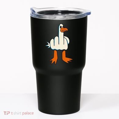 I DonT Give A Duck Middle Finger Funny Offensive Rude Tumbler