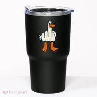 I DonT Give A Duck Middle Finger Funny Offensive Rude Tumbler thumb 0