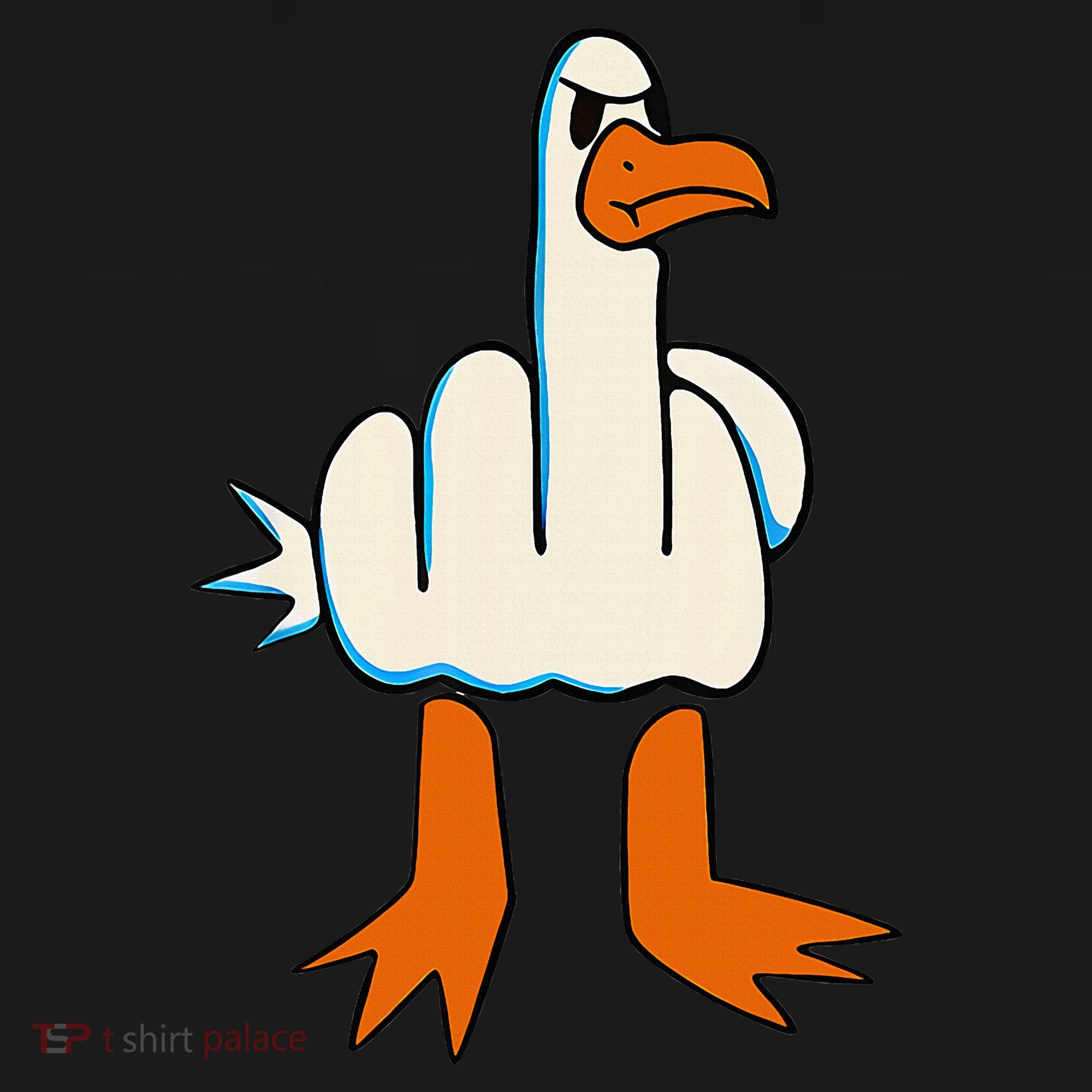 I DonT Give A Duck Middle Finger Funny Offensive Rude Women's Tank Top