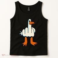 I DonT Give A Duck Middle Finger Funny Offensive Rude Tank Top thumb 2