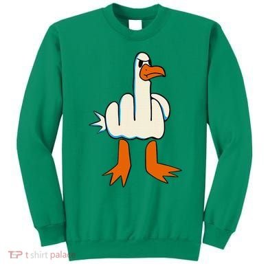 I DonT Give A Duck Middle Finger Funny Offensive Rude Sweatshirt