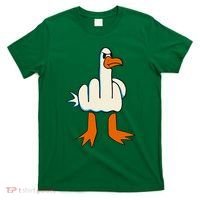 I DonT Give A Duck Middle Finger Funny Offensive Rude T-Shirt thumb 0