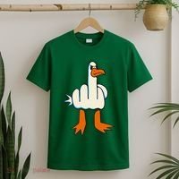 I DonT Give A Duck Middle Finger Funny Offensive Rude T-Shirt thumb 2