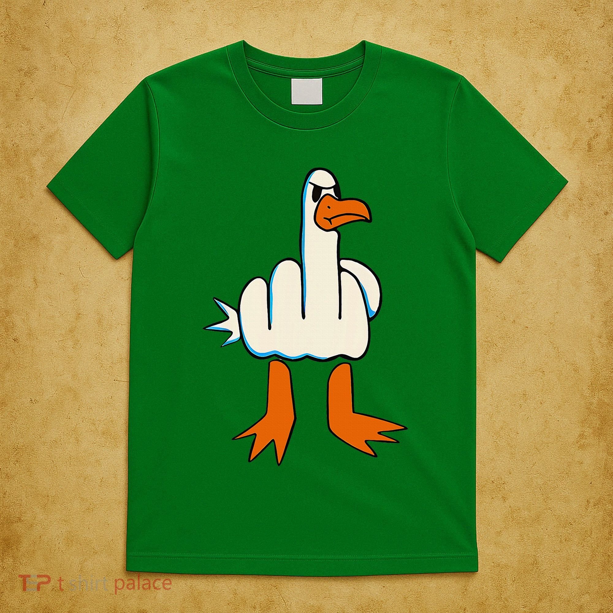 I DonT Give A Duck Middle Finger Funny Offensive Rude T-Shirt