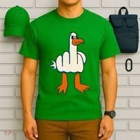 I DonT Give A Duck Middle Finger Funny Offensive Rude T-Shirt thumb 6