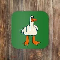 I DonT Give A Duck Middle Finger Funny Offensive Rude Coaster thumb 0