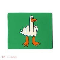 I DonT Give A Duck Middle Finger Funny Offensive Rude Mousepad thumb 0