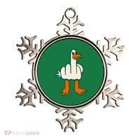 I DonT Give A Duck Middle Finger Funny Offensive Rude Ornament thumb 0