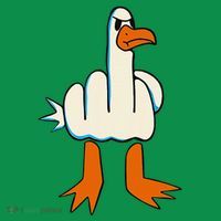 I DonT Give A Duck Middle Finger Funny Offensive Rude Baby Bodysuit thumb 2
