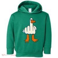 I DonT Give A Duck Middle Finger Funny Offensive Rude Toddler Hoodie thumb 0