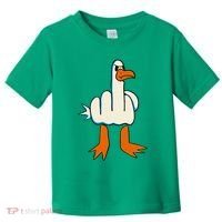 I DonT Give A Duck Middle Finger Funny Offensive Rude Toddler T-Shirt thumb 0