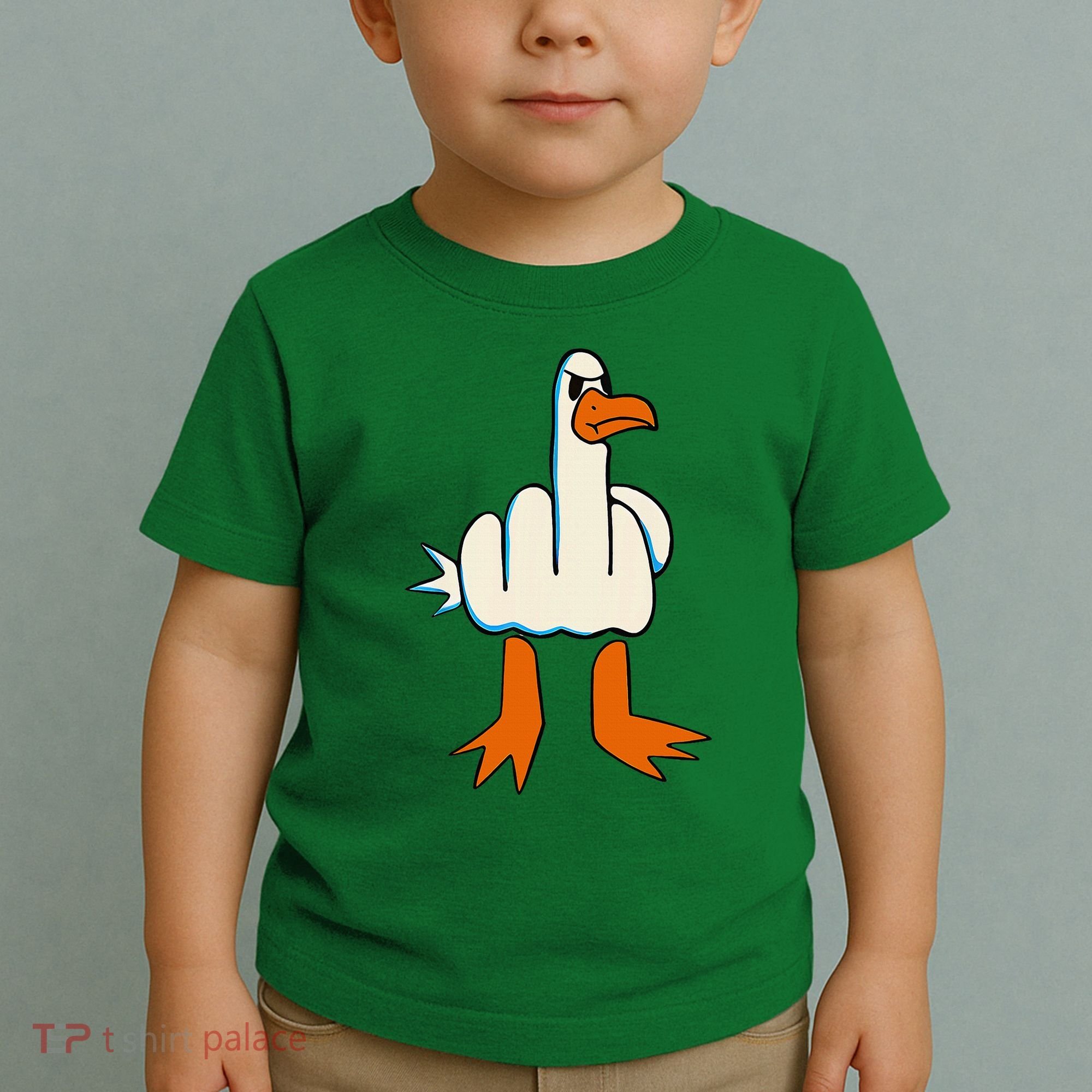 I DonT Give A Duck Middle Finger Funny Offensive Rude Toddler T-Shirt