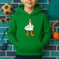 I DonT Give A Duck Middle Finger Funny Offensive Rude Kids Hoodie thumb 2