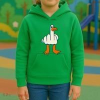 I DonT Give A Duck Middle Finger Funny Offensive Rude Kids Hoodie thumb 3