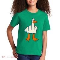 I DonT Give A Duck Middle Finger Funny Offensive Rude Kids T-Shirt thumb 2