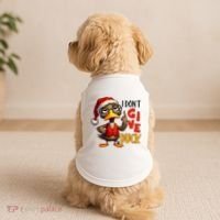 I Dont Give A Duck Funny Sarcastic Grumpy Duck Christmas Doggie Tank thumb 2