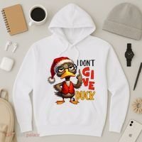 I Dont Give A Duck Funny Sarcastic Grumpy Duck Christmas Hoodie thumb 3