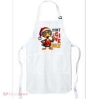 I Dont Give A Duck Funny Sarcastic Grumpy Duck Christmas Apron thumb 0
