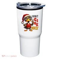 I Dont Give A Duck Funny Sarcastic Grumpy Duck Christmas Tumbler thumb 0