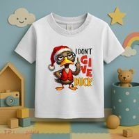 I Dont Give A Duck Funny Sarcastic Grumpy Duck Christmas Toddler T-Shirt thumb 3