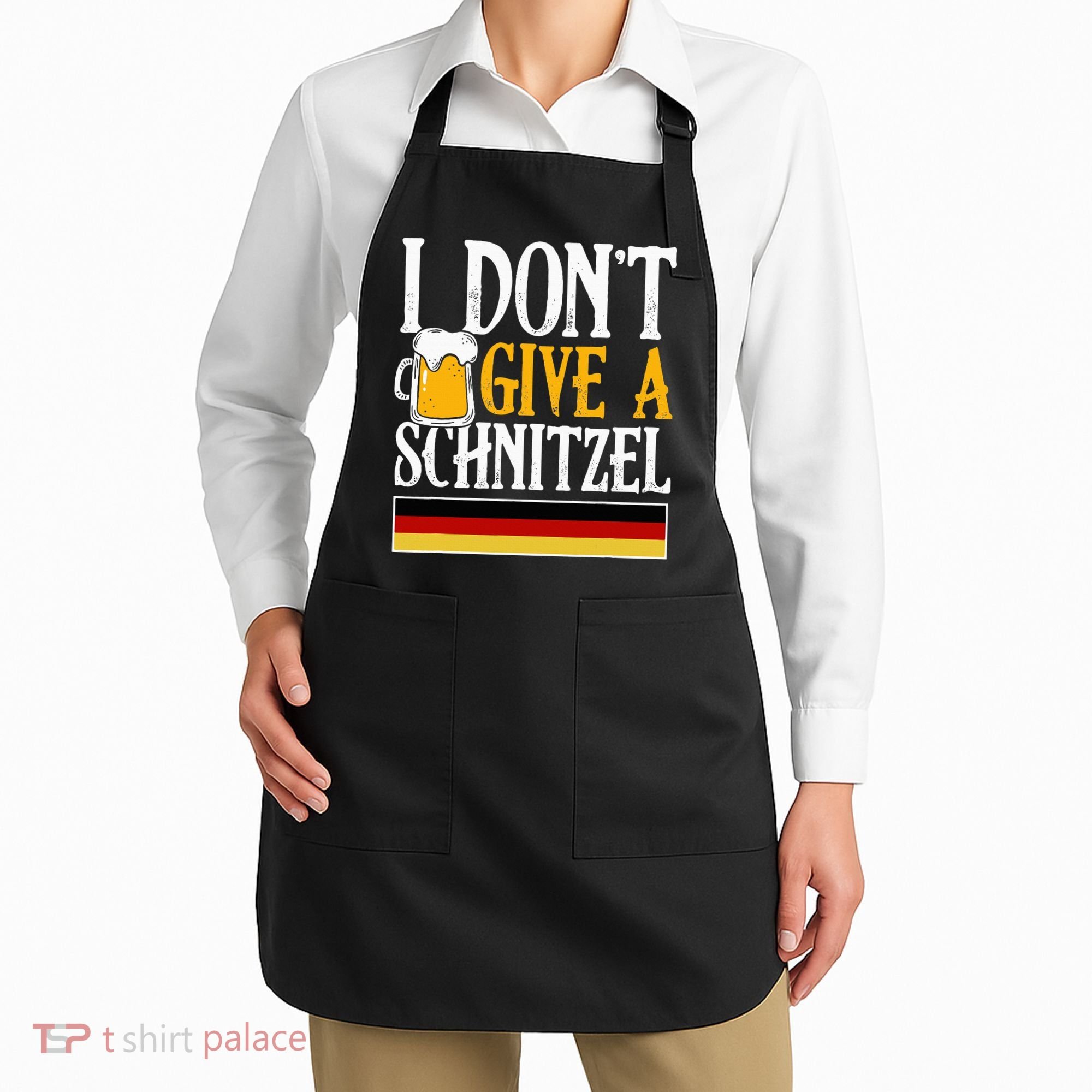 I Don't Give A Schnitzel German Beer Wurst Apron