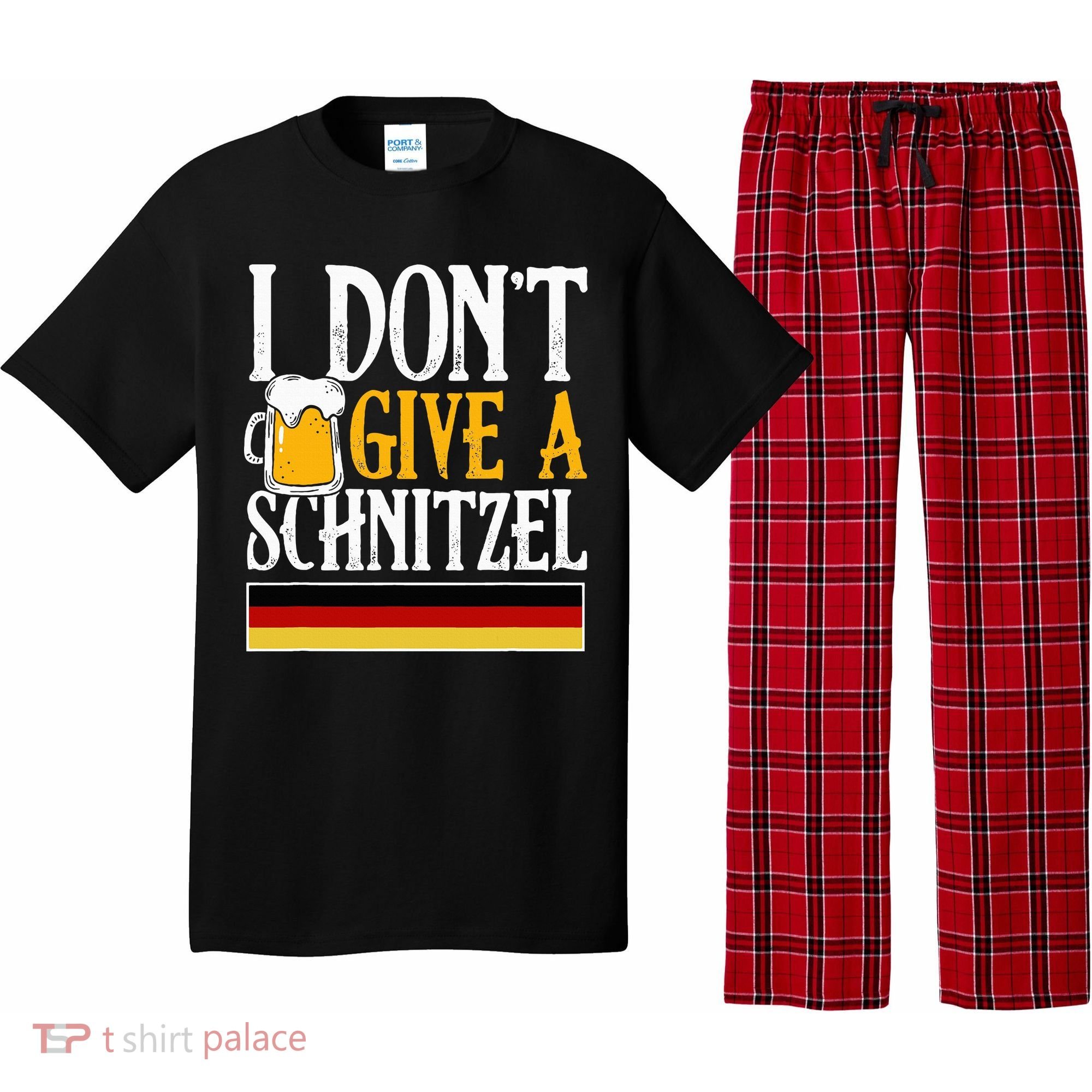 I Don't Give A Schnitzel German Beer Wurst Pajama Set