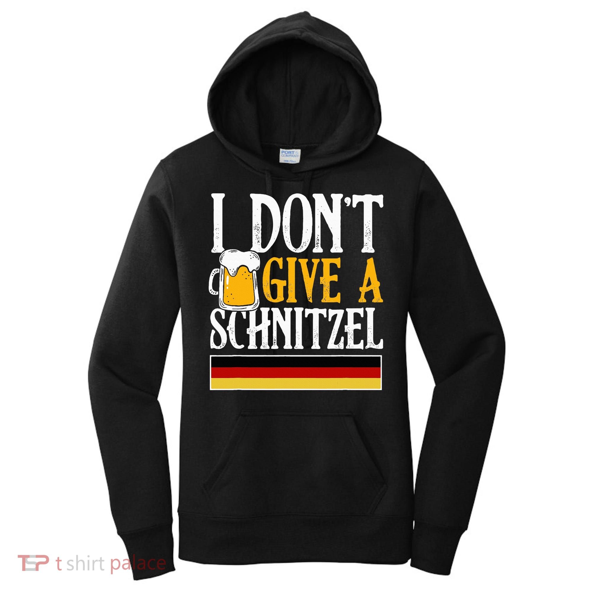 I Don't Give A Schnitzel German Beer Wurst Women's Hoodie