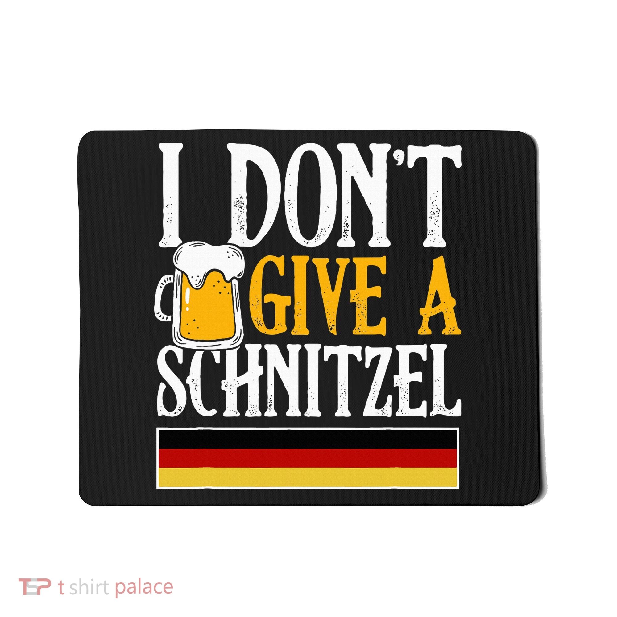 I Don't Give A Schnitzel German Beer Wurst Mousepad