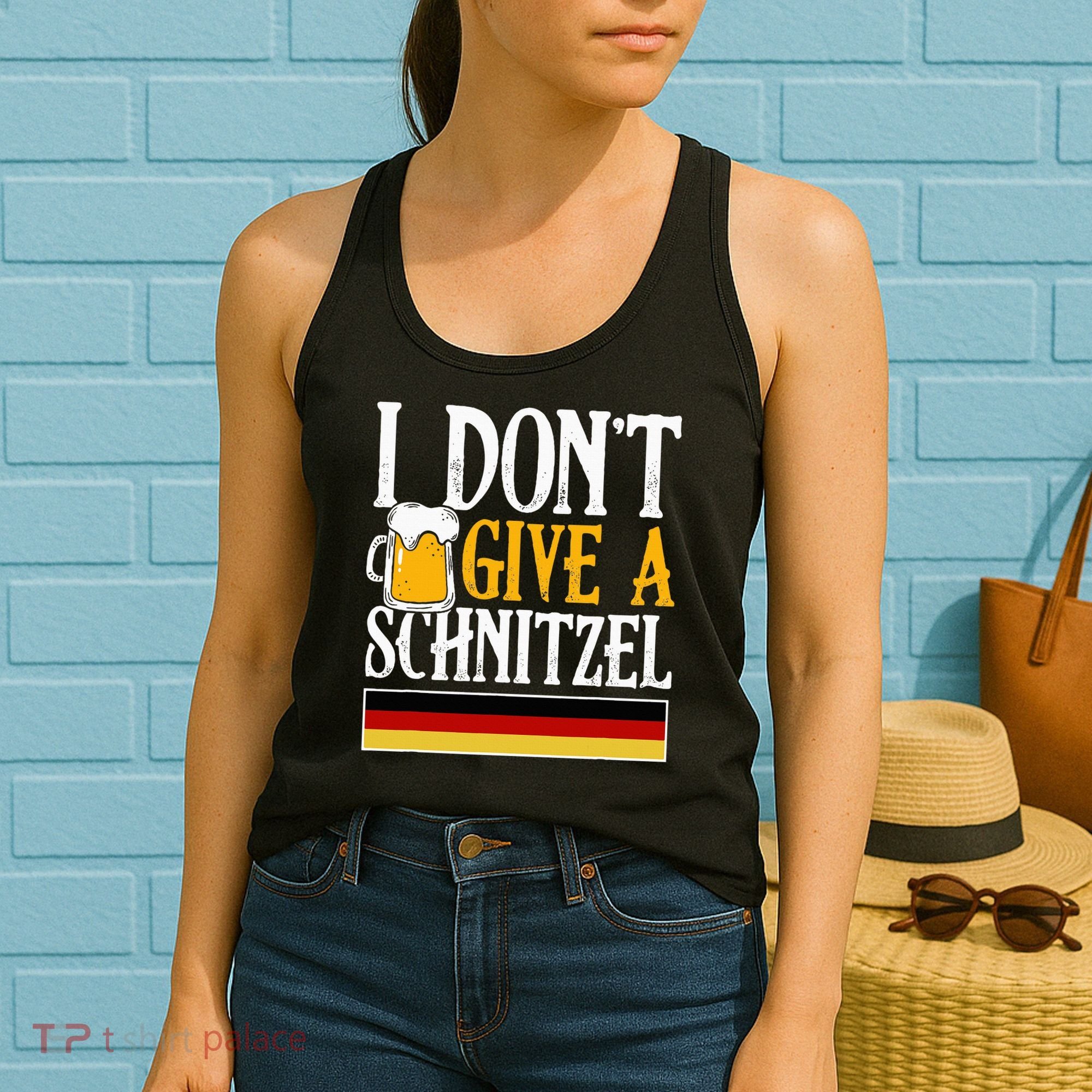 I Don't Give A Schnitzel German Beer Wurst Women's Tank Top