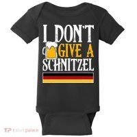 I Don't Give A Schnitzel German Beer Wurst Baby Bodysuit thumb 0