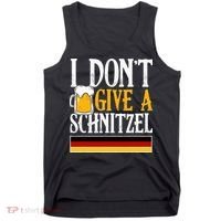 I Don't Give A Schnitzel German Beer Wurst Tank Top thumb 0