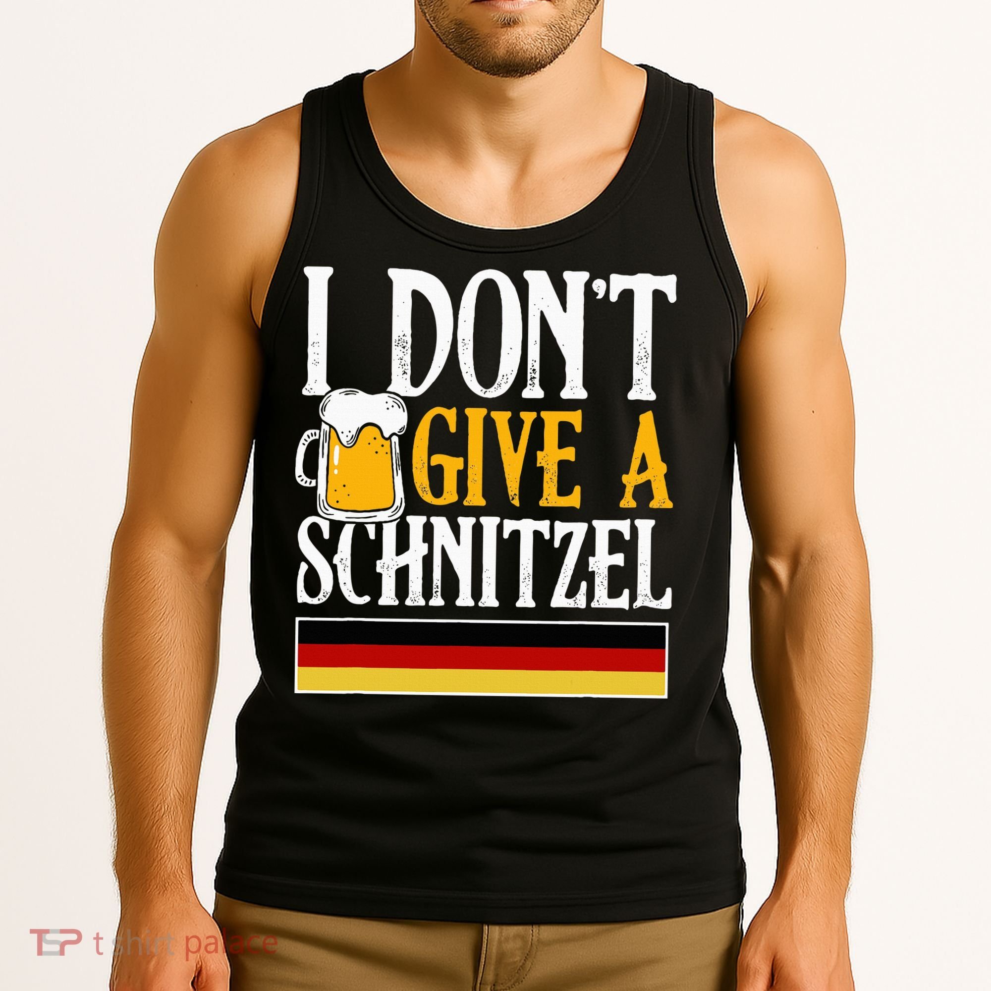I Don't Give A Schnitzel German Beer Wurst Tank Top