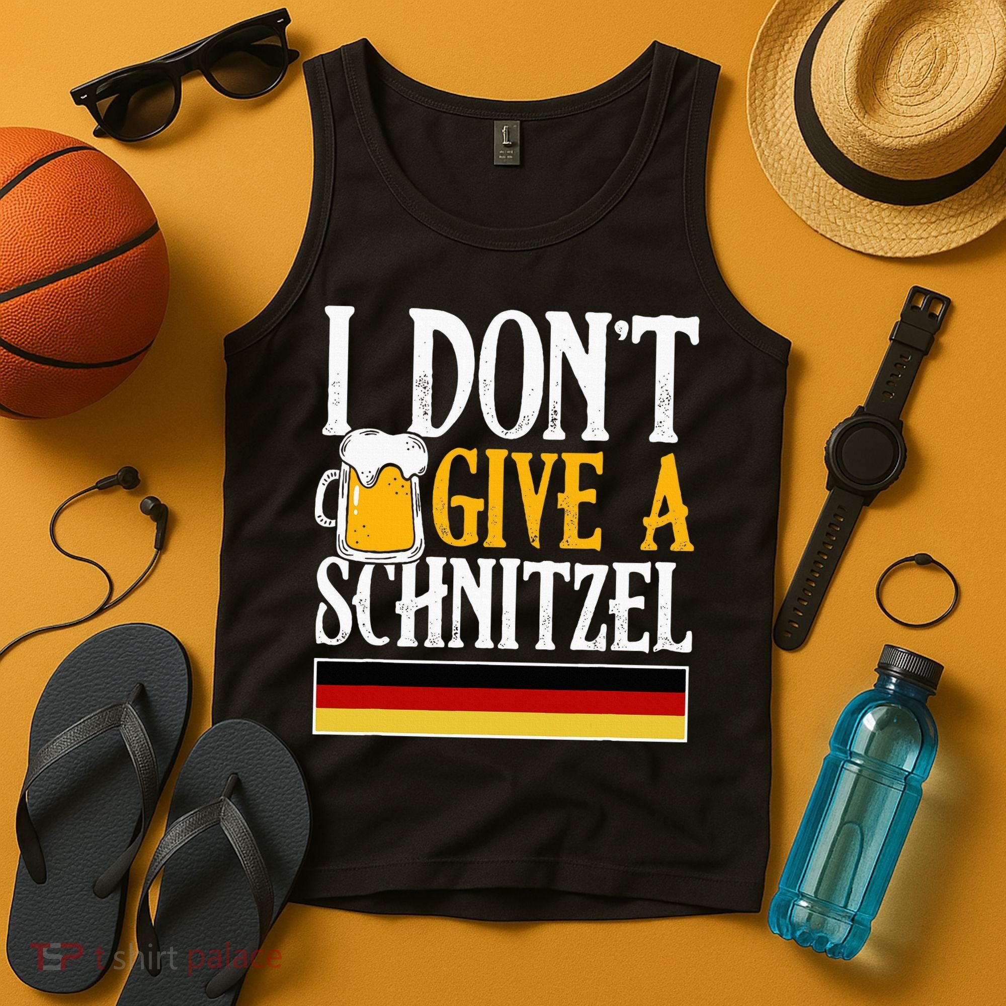 I Don't Give A Schnitzel German Beer Wurst Tank Top