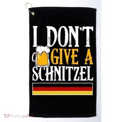 I Don't Give A Schnitzel German Beer Wurst Golf Towel