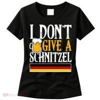 I Don't Give A Schnitzel German Beer Wurst Women's T-Shirt thumb 0