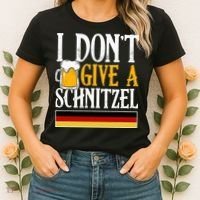 I Don't Give A Schnitzel German Beer Wurst Women's T-Shirt thumb 2