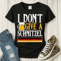 I Don't Give A Schnitzel German Beer Wurst Women's T-Shirt thumb 3