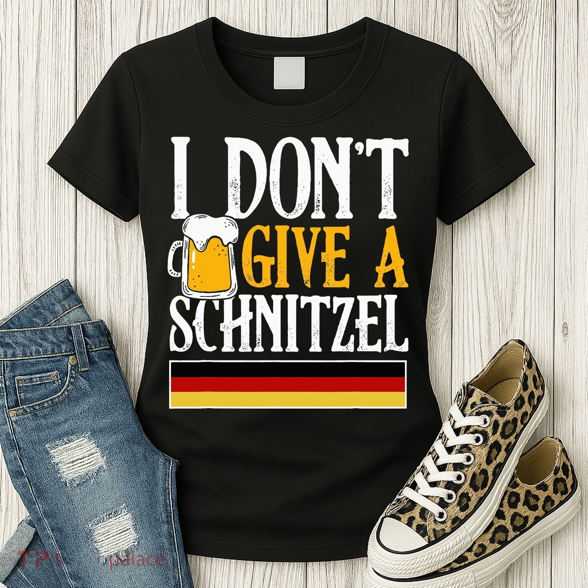 I Don't Give A Schnitzel German Beer Wurst Women's T-Shirt